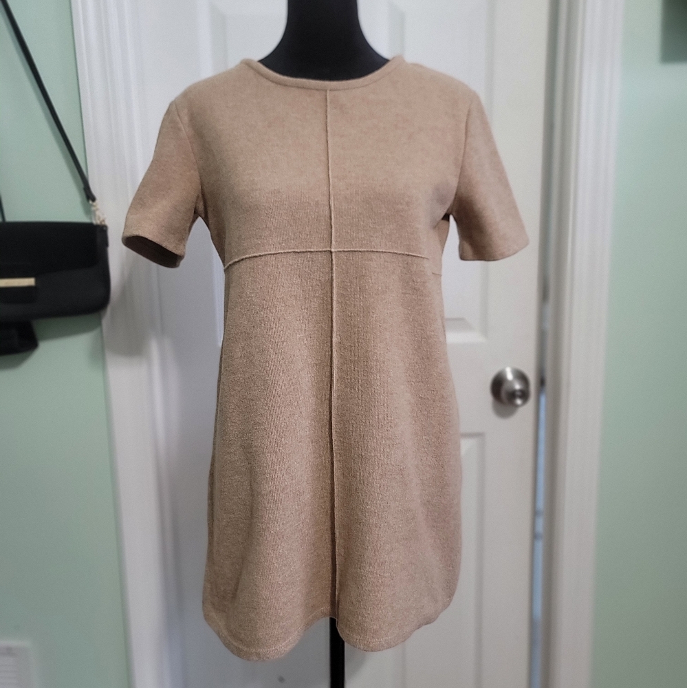 Zara Tan Mini Dress